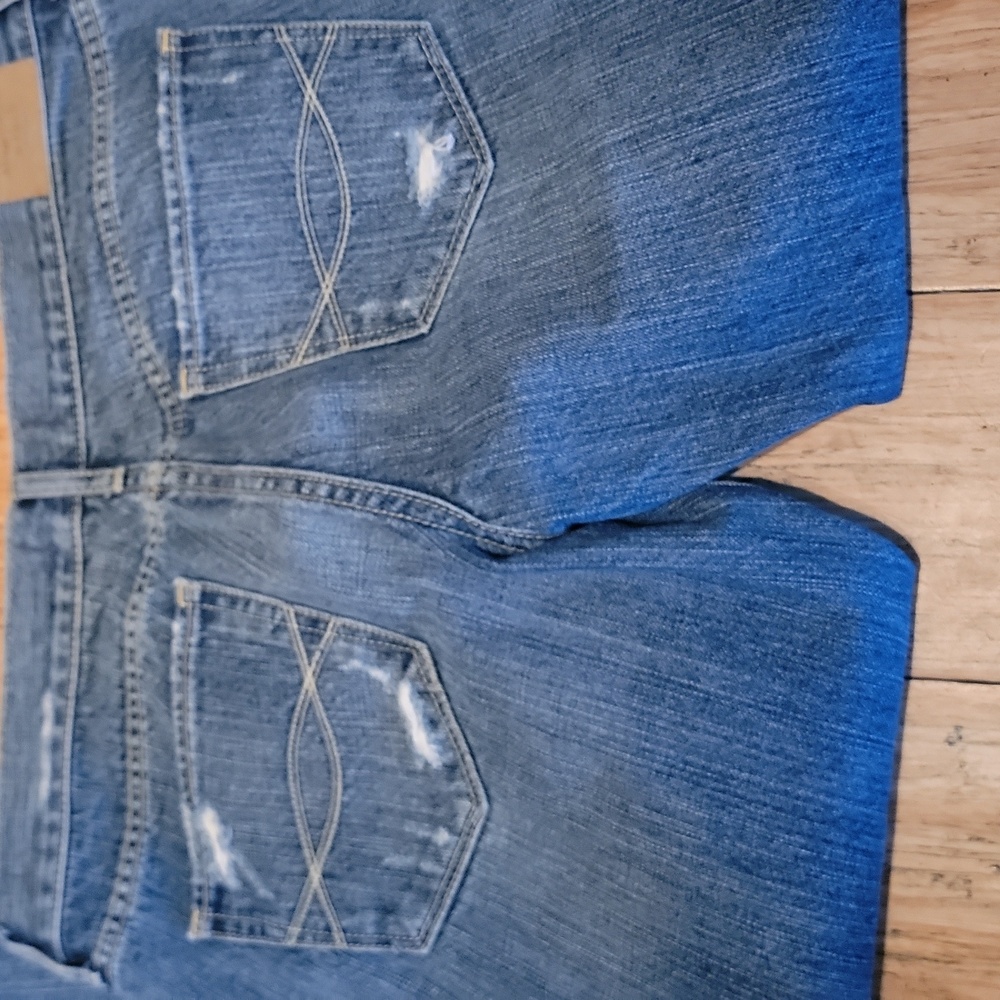 Abercrombie And Fitch Blue Distressed Jeans ERIN - Picture 7 of 9